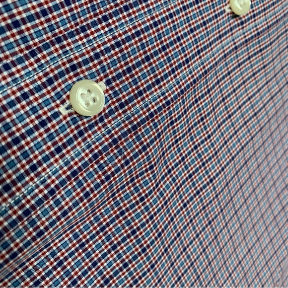 Polo Ralph Lauren Blake Shirt Mens Large Blue Red Long Sleeve Button Down VTG - Picture 5 of 12